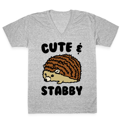 Cute & Stabby  V-Neck Tee Shirt