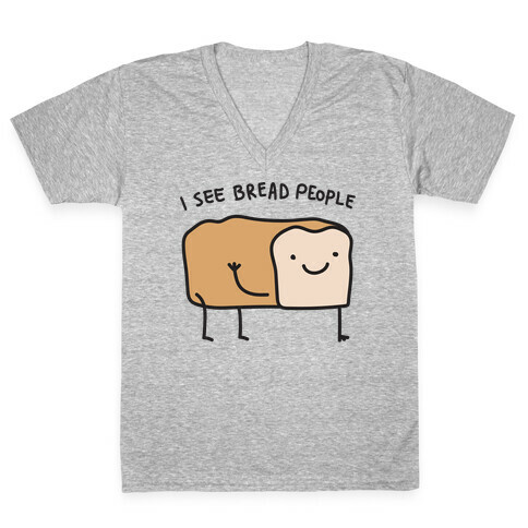 I See Bread People V-Neck Tee Shirt