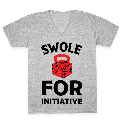 Swole For Initiative D20 V-Neck Tee Shirt