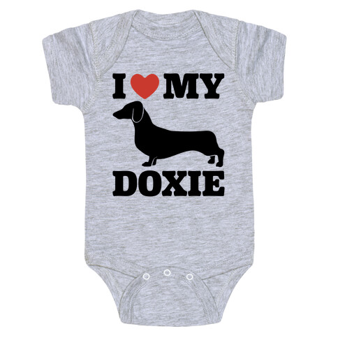 I Love My Doxie Dachshund  Baby One-Piece