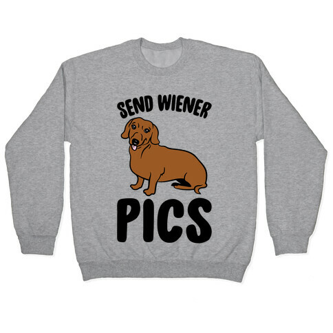 Send Wiener Pics Dachshund Parody Pullover