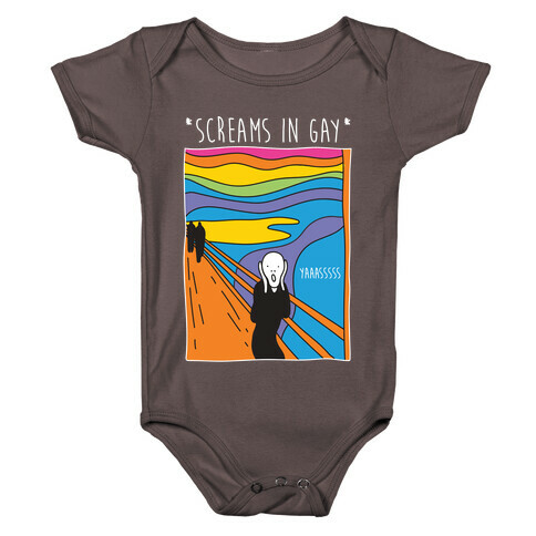 Screams In Gay Edvard Munch Parody Baby One-Piece