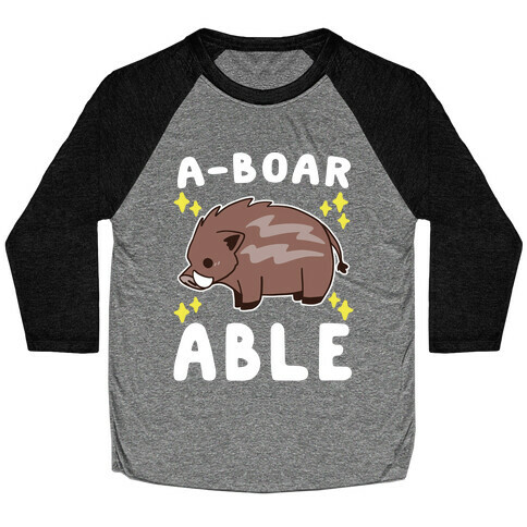 A-boarable - Boar Baseball Tee