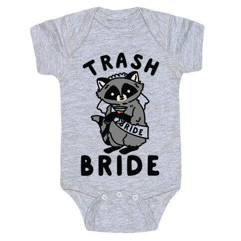 Trash Bride Raccoon Bachelorette Party Baby One-Piece