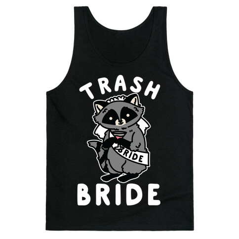 Trash Bride Raccoon Bachelorette Party Tank Top