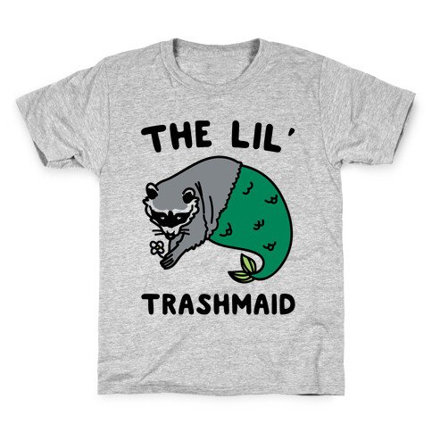 The Lil' Trashmaid Raccoon Mermaid Parody Kids T-Shirt