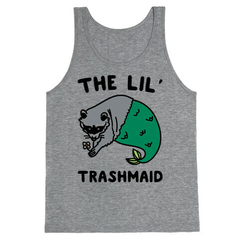 The Lil' Trashmaid Raccoon Mermaid Parody Tank Top