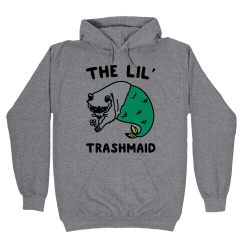 The Lil' Trashmaid Raccoon Mermaid Parody Hooded Sweatshirt