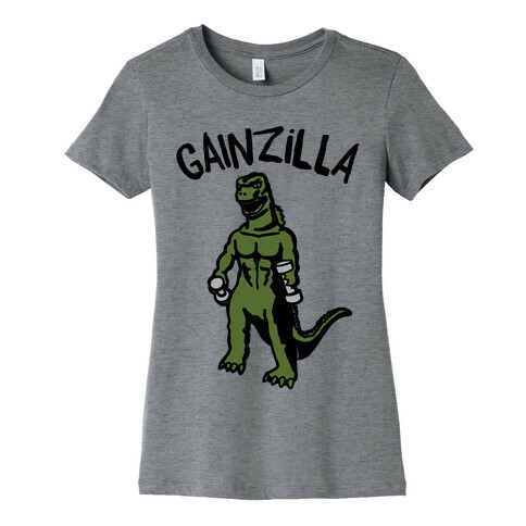 Gainzilla Lifting Parody Womens T-Shirt