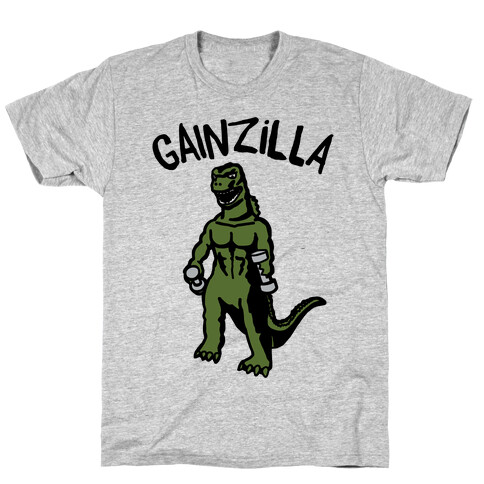 Gainzilla Lifting Parody T-Shirt