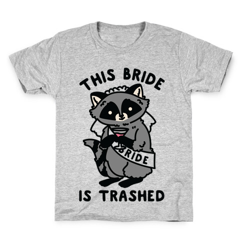 This Bride is Trashed Raccoon Bachelorette Party Kids T-Shirt