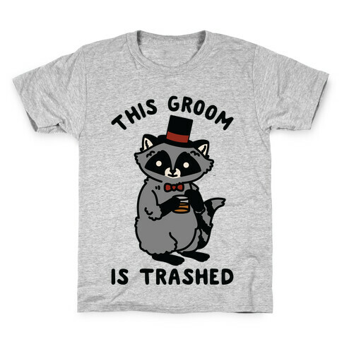 This Groom is Trashed Raccoon Bachelor Party Kids T-Shirt