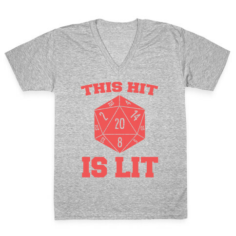 This Hit is Lit V-Neck Tee Shirt