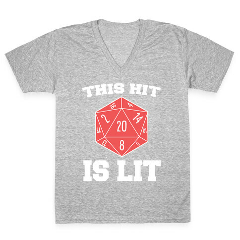This Hit Is Lit V-Neck Tee Shirt