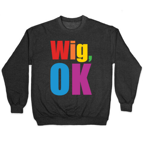 Wig Ok White Print Pullover