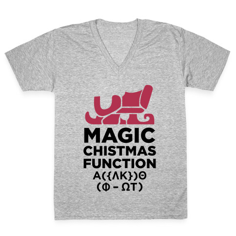 Magic Christmas Function V-Neck Tee Shirt