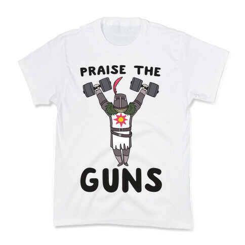 Praise the Guns - Dark Souls Kids T-Shirt