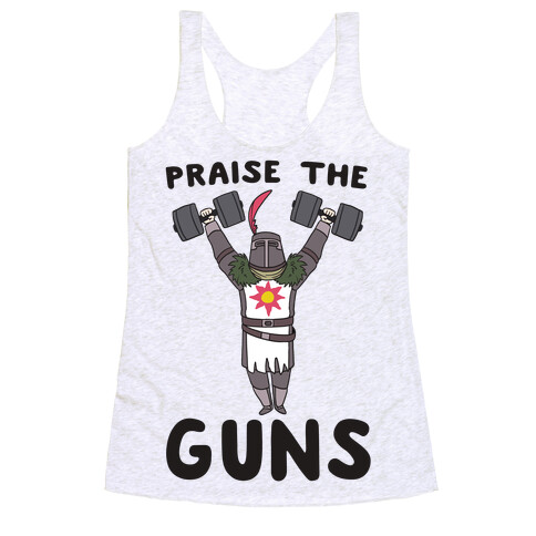 Praise the Guns - Dark Souls Racerback Tank Top