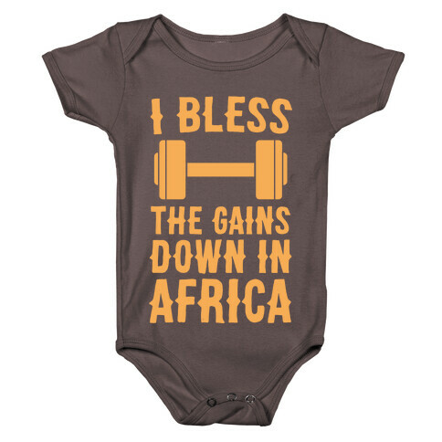 I Bless the Gains Down in Africa Baby One-Piece