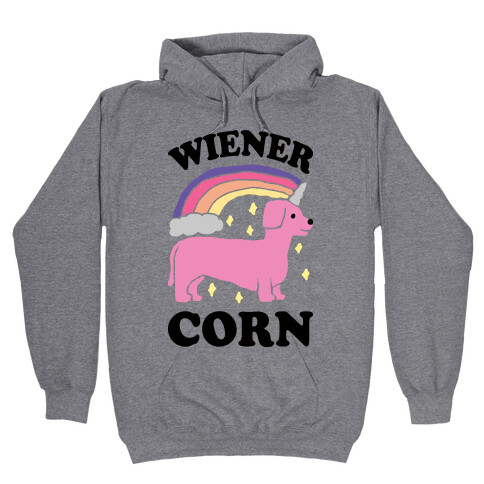 Wienercorn Dachshund Unicorn Hooded Sweatshirt