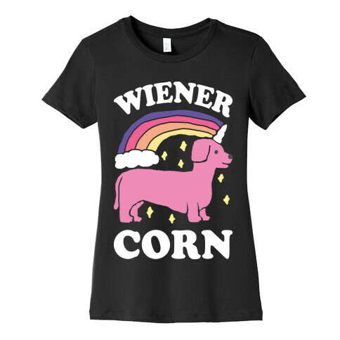 Wienercorn Dachshund Unicorn Womens T-Shirt