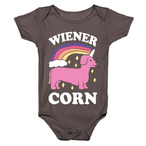 Wienercorn Dachshund Unicorn Baby One-Piece