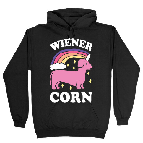 Wienercorn Dachshund Unicorn Hooded Sweatshirt