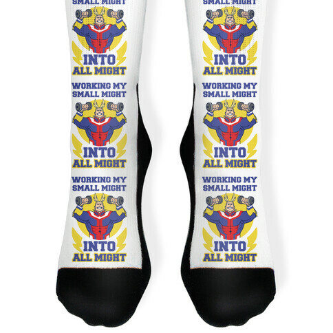 Working My Small Might Into All Might - My Hero Academia Sock