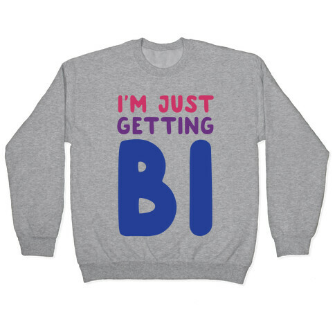 I'm Just Getting Bi Pullover