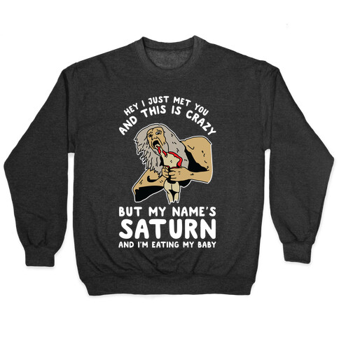 Hey I Just Me You and This is Crazy But My Name's Saturn and I'm Eating My Baby Pullover