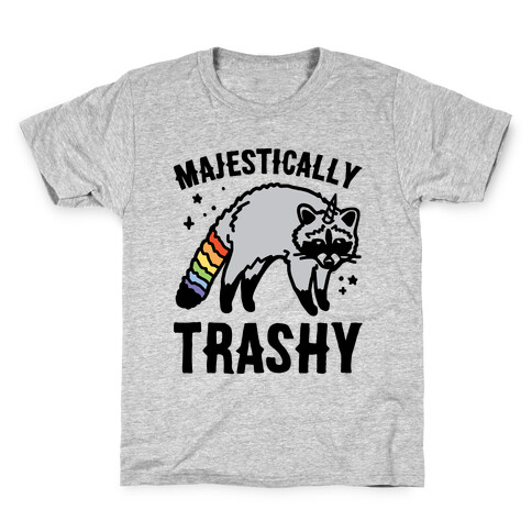 Majestically Trashy Raccoon  Kids T-Shirt