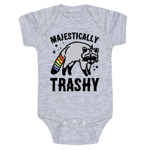 Majestically Trashy Raccoon  Baby One-Piece