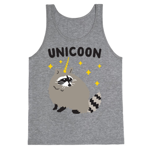 Unicoon Raccoon Unicorn  Tank Top