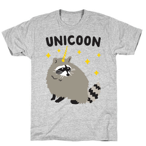 Unicoon Raccoon Unicorn  T-Shirt