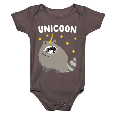 Unicoon Raccoon Unicorn  Baby One-Piece