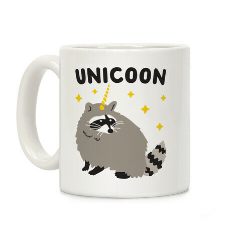 Unicoon Raccoon Unicorn  Coffee Mug