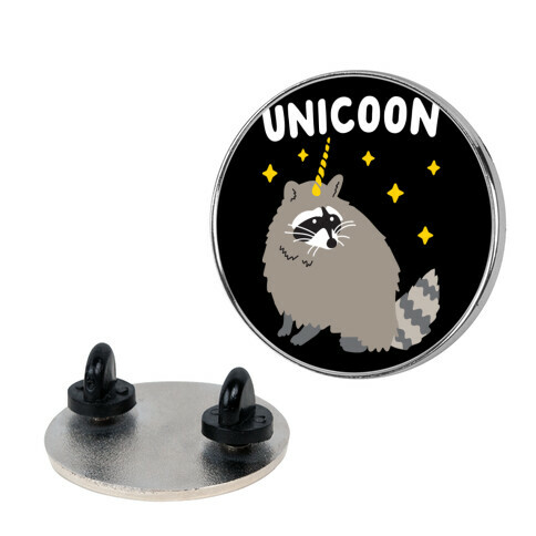 Unicoon Raccoon Unicorn  Pin