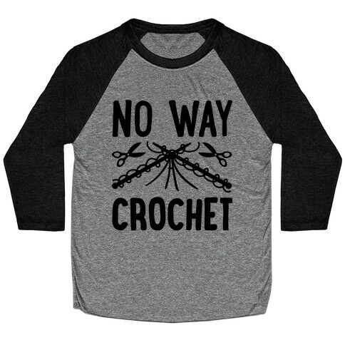 No Way Crochet Baseball Tee