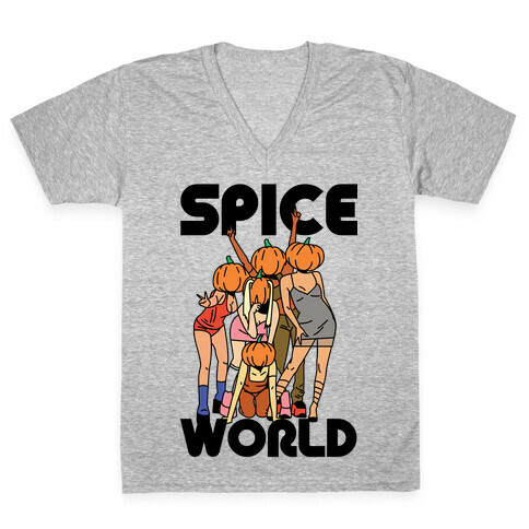 Spice World Pumpkin Spice V-Neck Tee Shirt