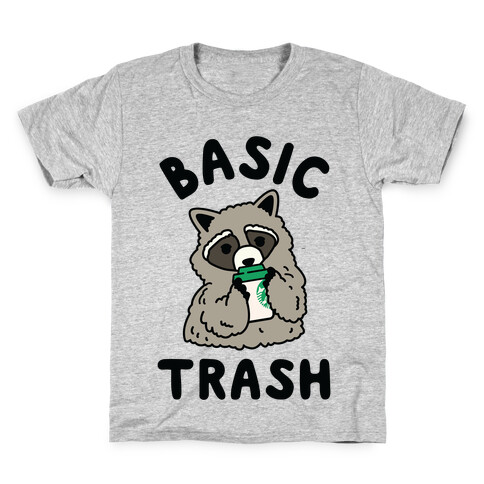 Basic Trash Coffee Raccoon Kids T-Shirt