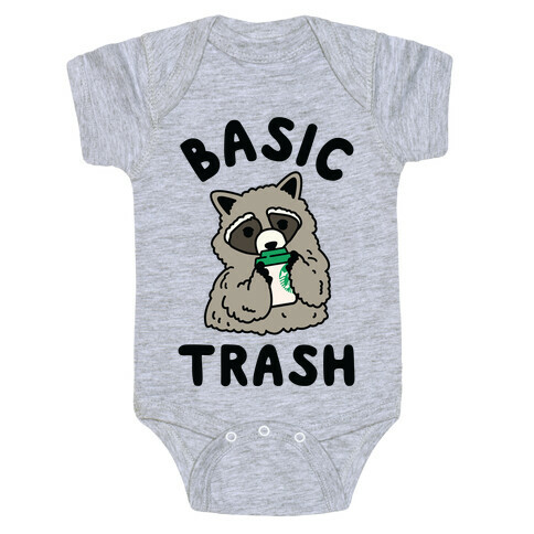 Basic Trash Coffee Raccoon Baby One-Piece