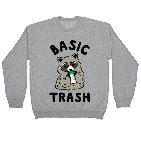 Basic Trash Coffee Raccoon Pullover