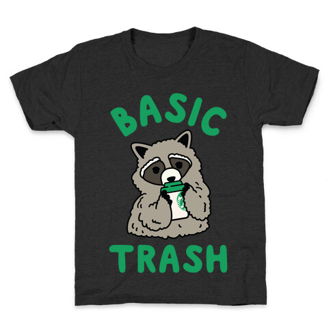 Basic Trash Coffee Raccoon Kids T-Shirt