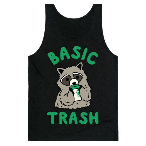 Basic Trash Coffee Raccoon Tank Top