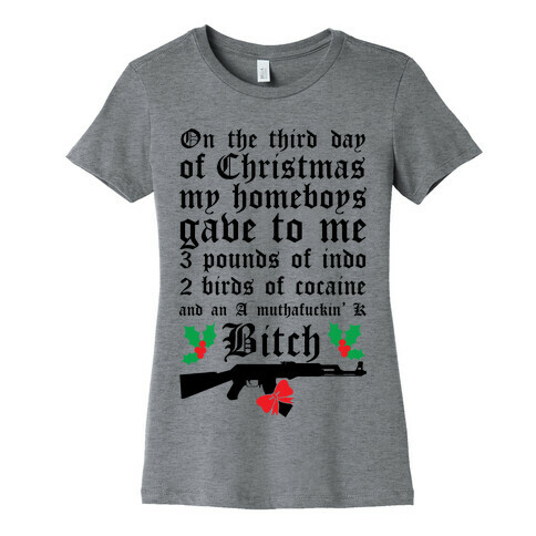 Christmas In The Hood Womens T-Shirt
