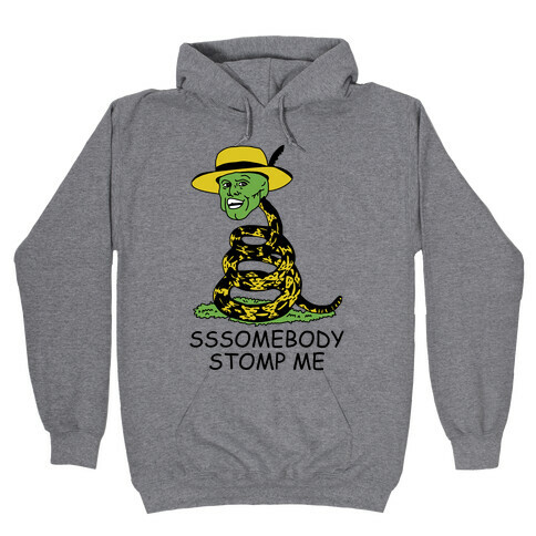 SSSomebody Stomp Me Mask Parody Hooded Sweatshirt