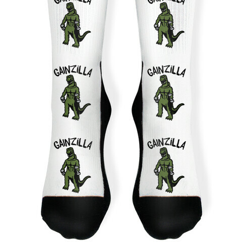 Gainzilla Lifting Parody Sock