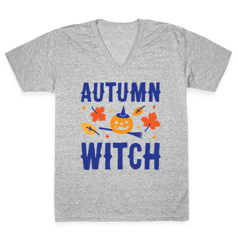 Autumn Witch V-Neck Tee Shirt