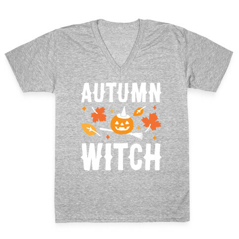 Autumn Witch V-Neck Tee Shirt