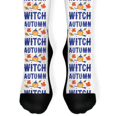 Autumn Witch Sock